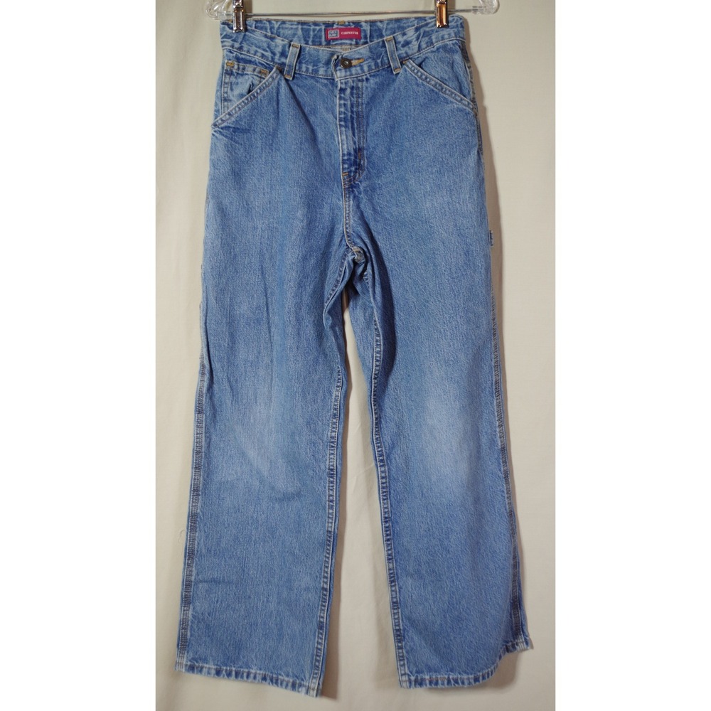 Vintage Faded Glory 16R Carpenter Jeans Medium Wash High Rise Wide Leg Denim